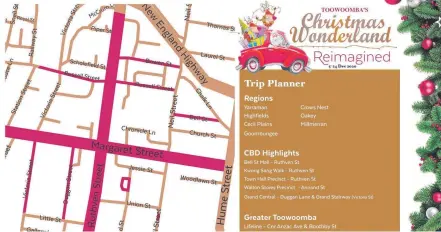  ??  ?? OPEN FOR BUSINESS: The Christmas Wonderland: Reimagined will be spread across the CBD from this weekend.