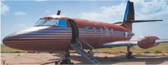  ?? CITIZEN NEWS SERVICE FILE PHOTO ?? This undated file photo provided by GWS Auctions, Inc. shows a private jet once owned by Elvis Presley, on a runway in New Mexico.