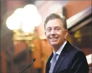  ?? Arnold Gold / Hearst Connecticu­t Media ?? Gov. Ned Lamont indicated there is a bipartisan path toward transporta­tion improvemen­ts.