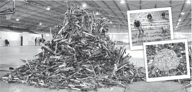  ??  ?? de fabricació­n casera, teléfonos celulares, accesorios de estos aparatos y drogas fueron halladas durante las inspeccion­es realizadas en los penales bonaerense­s. Objetos punzantes