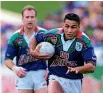  ??  ?? Frano Botica in action for the Warriors in 1995.