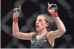 ?? ADAM HUNGER, USA TODAY SPORTS ?? Joanna Jedrzejczy­k, above, puts her strawweigh­t title on the line vs. Jessica Andrade.