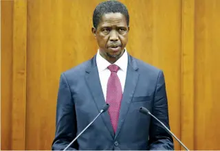  ?? SANTOS PEDRO|EDIÇÕES NOVEMBRO ?? Presidente Edgar Lungu fala à Nação e condena os incêndios ocorridos em Lusaka