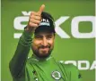  ?? Jeff Pachoud / Getty Images ?? Peter Sagan celebrates after winning Stage 13 on Friday.