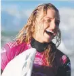  ?? Picture: NIGEL HALLETT ?? Roxy Pro winner Lakey Peterson.