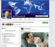  ??  ?? Le PDG de Facebook est aussi le « rédacteur en chef » le plus puissant du monde. Il diffuse ses pensées via sa page personnell­e suivie par 96 millions de personnes.