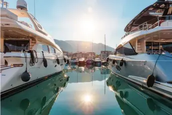  ?? Images by Porto Montenegro ?? Porto Montenegro’s marina has 450 berths, most of superyacht­s