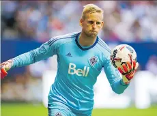  ?? GERRY KAHRMANN ?? Whitecaps goalkeeper David Ousted says the New York Red Bulls are ‘very aggressive’ when playing on their home turf.