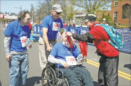  ?? Contribute­d photo ?? Gilead Community Services is recruiting a team of walkers, runners and cheerers to take part in the Hartford Marathon Legends 3.5-mile road race in Middletown April 8. Funds raised will aid those living with mental health conditions.