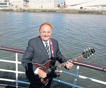  ??  ?? FAME: Gerry and the Pacemakers star Gerry Marsden on the Mersey ferry in 2009.