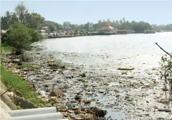  ??  ?? URBAN LAKESThe lake has become a waste dumping site for the townK N BALAGOPAL