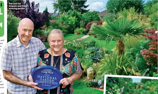  ??  ?? Roy and Val Howells and their winning garden