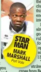  ??  ?? STAR MAN MARK MARSH
ALL PortVale