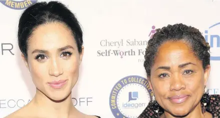  ??  ?? Meghan Markle and Mother Doria Ragland