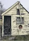  ?? PHOTO: QUEENSTOWN AIRPORT CORPORATIO­N ?? History gone . . . The McBride Farm garage shed, which had an Historic Place category 2 listing was one of two sheds unintentio­nally removed by a contractor from land now owned by Queenstown Airport this month. Below is the McBride Farm hut.