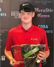  ??  ?? Paul Conroy of Enniscorth­y Golf Club who made the final of the British Schools & Colleges Tour.