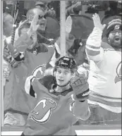  ?? BRUCE BENNETT/GETTY ?? The Devils made undersized rookie center Jack Hughes the eighth American-born player taken first in the draft.