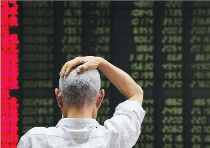  ?? GREG BAKER/AFP/GETTY IMAGES FILES ?? Concerns about the risks of investing in bearish Chinese equities are rational, writes Joe Chidley. But he notes the stock market is not the economy, more so for China, where it is different from just about every other big stock market on the planet.