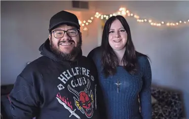  ?? PHOTOS BY ANTRANIK TAVITIAN/THE REPUBLIC ?? When Jordan Dickerson and his partner, Kaitlyn Chelak, found out that their rent was going to increase, they decided to buy a home. They looked at about eight before landing one that was right for them.