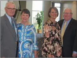  ??  ?? Stan Luczkowski with his wife, Katy Hill, and Nancy and Ed Smith, all of Hot Springs Village