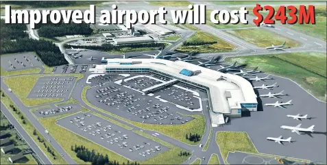  ?? — Submitted image ?? An artist’s rendition of the St. John’s Internatio­nal Airport after 10 years of planned improvemen­ts.