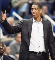  ?? Jessica Hill / Associated Press ?? Then-UConn coach Kevin Ollie during a 2018 game.
