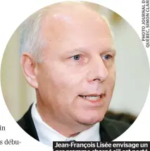  ??  ?? Jean-François Lisée envisage un programme chargé s’il est porté au pouvoir en 2018.