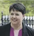  ??  ?? 0 Ruth Davidson is said to have supported moderates