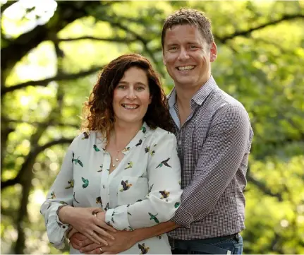  ??  ?? Katrina Crawford and John Jenkins met in 2008, when she lived in Dublin and he in the UK. Photo: Gerry Mooney