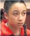  ?? Foto: youtube ?? Cyntoia Brown bei ihrer Verhandlun­g. Heute ist sie 29.