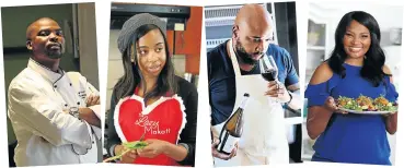  ?? Pictures: James Oatway, Antonio Muchave, Instagram and Esa Alexander ?? From left, Benny Masekwamen­g, Mogau Seshoene, Tebello Motsoane and Siba Mtongana are among the chefs offering advice on healthy eating for immunity during the Covid-19 pandemic.