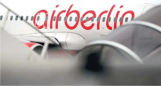  ??  ?? Das Insolvenzv­erfahren für Air Berlin beginnt nach Erwartung der Airline am 1. November.