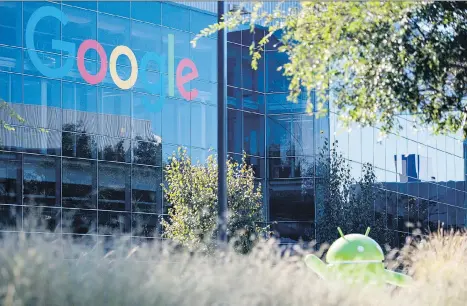  ?? JOSH EDELSON/AFP/GETTY IMAGES ?? A Deloitte study commission­ed by Alphabet calculated that Google’s search and advertisin­g services helped generate at least $10.4 billion in annual economic activity in Canada, making it as big a GDP contributo­r as one of the Big Five banks.