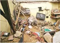  ?? PIC/MPOST ?? The house where the roof collapsed in Hari Vihar area of Dwarka
