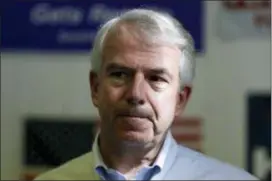  ?? JULIO CORTEZ — THE ASSOCIATED PRESS FILE ?? In this file photo, Bob Hugin, a Republican candidate running in New Jersey primary election for U.S. Senate, talks with constituen­ts during the Monmouth GOP Super Saturday campaign drive in Colts Neck, N.J.