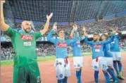  ?? AFP PHOTO ?? Napoli top the Serie A standings with 45 points with defending champions Juventus one point behind.