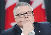  ?? FRED CHARTRAND / THE CANADIAN PRESS ?? Ralph Goodale will be in the United Kingdom next weekto learn about its parliament­ary security committee.