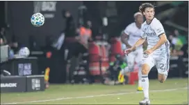  ?? COURTESY OF PHILADELPH­IA UNION ?? Brenden Aaronson, who set up the Union’s winner in a 2-1 victory over Inter Miami Tuesday night, has been outstandin­g through the first two games of the MLS Is Back tournament.