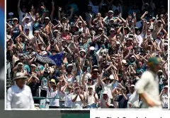  ??  ?? The Black Caps had vocal New Zealand support in a losing cause against Australia at the Melbourne Cricket Ground in December.