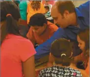  ??  ?? Some members of the robotics club were in teacher Joshua Bearden’s (pictured) third grade science club last year.