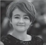  ?? The Associated Press ?? ‘BREAKTHROU­GH’ DEBUT: Actress Millicent Simmonds poses for photograph­ers during the photo call for the film Wonderstru­ck at the 70th internatio­nal film festival on Thursday in Cannes, southern France.