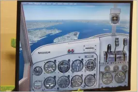  ?? RECORDER PHOTO BY JAMIE HUNT ?? The STEMPILOT software can accurately recreate the cockpit controls of many different types of aircraft.