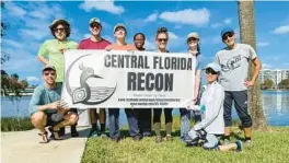  ?? CENTRAL FLORIDA RECON ?? Central Florida Explorer Patrick Connolly joined Central Florida Recon for a cleanup on Lake Ivanhoe where volunteers removed 250 pounds of trash.