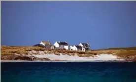  ?? Photograph: PictureSco­tland/Alamy ?? The coast of Tiree, an island in the Hebrides, where Gaelic was once the primary language.