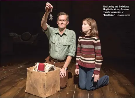  ??  ?? Rob Lindley and Stella Rose Hoyt in the Victory Gardens Theater production of “Fun Home.”
| LIZ LAUREN PHOTOS