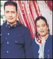 ??  ?? Sunil Kumar and his wife Monika Rani, who worked as a government teacher