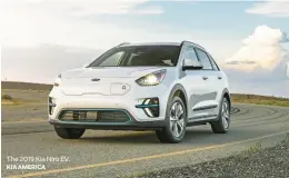  ?? KIA AMERICA ?? The 2019 Kia Niro EV.