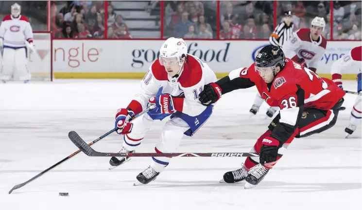  ?? JANA CHYTILOVA/GETTY IMAGES ?? The Montreal Canadiens’ Brendan Gallagher says he was the quintessen­tial student-athlete, and even got to skip a grade to be in his dad’s hockey academy.