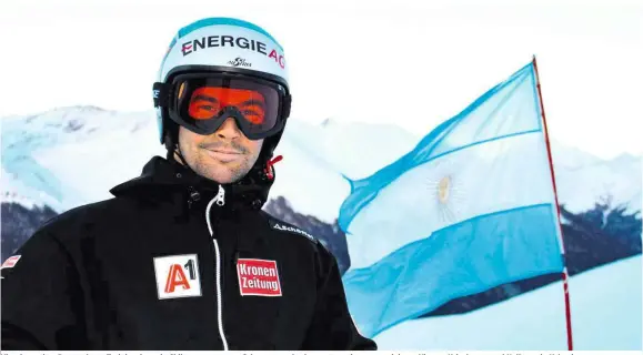  ??  ?? Viva Argentina: Das geplante Trainingsl­ager in Chile musste wegen Schneemang­els abgesagt werden, nun trainieren Vincent Kriechmayr und Kollegen in Ushuaia