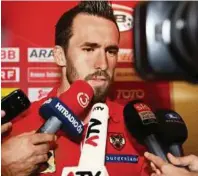  ?? GEPA PICTURES ?? Österreich­s FußballTea­mkapitän Christian Fuchs zeigt sich sehr betroffen von den Anschlägen